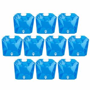  outdoor water bag 10L 10 piece set for emergency water supply bag water sack camp evacuation goods water tank portable carrying 2-OUWATER