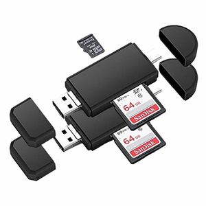 2個セット スカイリーダー type-c　マルチ Micro USB OTG USB 2.0 カードリーダー　OTG USB 変換コネクタ SD/ Micro SD カード対応 SKYLD