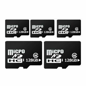 5個セット microSDカード 128GBタイプ マイクロsdカード Class10 メモリーカード 高速転送 MICROSD