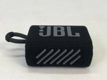 【7789】JBL Go 3 ポータブル ウォータープルーフ スピーカー ブラック Bluetooth ワイヤレス 動作確認済み 中古品　_画像3