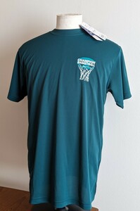 【新品】チャンピオン バスケットボール 半袖 Tシャツ Lサイズ　ダークグリーン