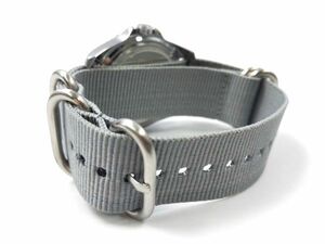  nylon made military strap wristwatch cloth belt nato type gray 22mm