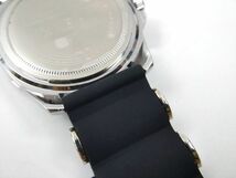 シリコンラバーストラップ 交換用腕時計ベルト ワイルド ブラック 24mm_画像5
