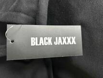 BLACK JAXXX メンズ 無地スウェット カットオフ ビッグプルパーカー ブラック Mサイズ_画像5