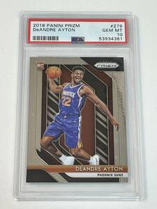 【DEANDRE AYTON】2018 PANINI PRIZM RC PSA-10 GEM MINT