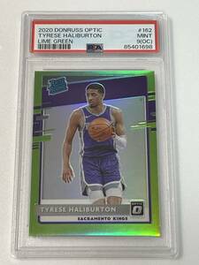 【TYRESE HALIBURTON】2020 DONRUSS OPTIC LIME GREEN RC PSA-9 MINT(OC) 17/149