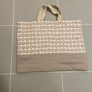 ハンドメイド トートバッグ 入園入学 レッスンバッグ お花