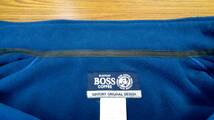 ☆希少！☆　BOSS オリジナル フリースジャケット　ブルー　フリーサイズ　古着　格安出品！　然り気無いBOSSジッパー　BOSSファン魅惑！_画像6