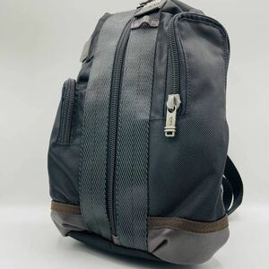 1円【極美品】TUMI トゥミ ALPHA BRAVO ボディバッグ モントレー スリング ショルダー 斜め掛け ナイロン レザー 本革 黒 ブラック 茶 