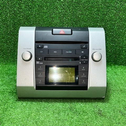スズキ　ワゴンR　CD　MD　プレイヤー　39101-65K12　PS-4133J-A　異形オーディオ　ハザード付　現状品