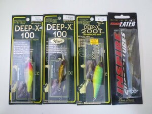 FSA-00455-47 megabass メガバス ディープX 100/200T EVERGREEN エバーグリーン キッカーイーター 4点 未使用品