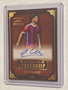 2022 Leaf Ultimate Soccer Autograph Xabi Alonso /5 シャビ・アロンソ 直筆サインカード