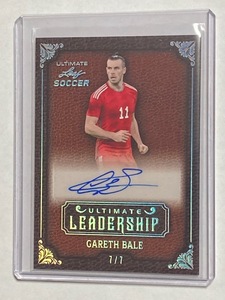 2022 Leaf Ultimate Soccer Autograph Gareth Bale 7/7 ガレス・ベイル 直筆サインカード
