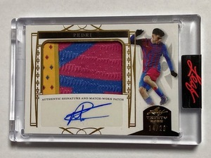 2022 Leaf Trinity Soccer Patch Jersey Autograph Pedri /20 ペドリ 実使用パッチジャージ直筆サインカード