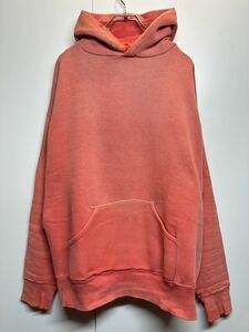 60's VINTAGE Sweat Foodie fade red 60年代 ビンテージ スウェット パーカー 裏サーマル フェード レッド F364