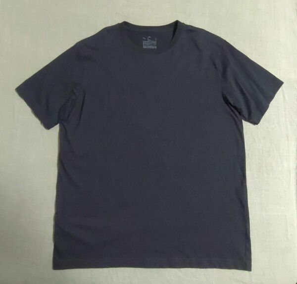 無印良品 天竺編み クルーネック Tシャツ ブラック XL