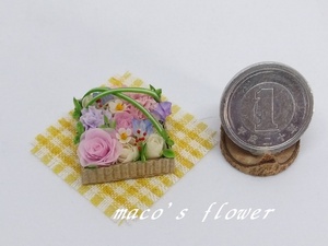 maco's miniature flower♪パステル色のBOXアレンジ♪
