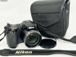 ★シャッターOK◎ Nikon ニコン COOLPIX クールピクス L120 ブラック コンパクト デジタルカメラ ケース付 15676O12-9