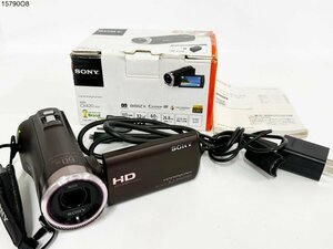 ★シャッターOK◎ SONY ソニー ハンディカム HDR-CX420 デジタル HD ビデオカメラ レコーダー 説明書 箱付 15790O8-10