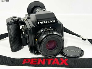 ★シャッターOK◎ PENTAX ペンタックス 645 smc PENTAX-A 645 1:2.8 75mm 中判 カメラ ボディ レンズ 120フィルムバック 15857O15-11