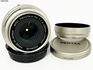 ★ペンタックス smc PENTAX-FA 1:1.9 43mm Limited 一眼レフ カメラ レンズ MH-RA 49mm フード 15837O5-12