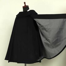 【和遊館】KOH070　アンゴラ60％高級二重トンビケープコート 黒色 ブラック_画像4