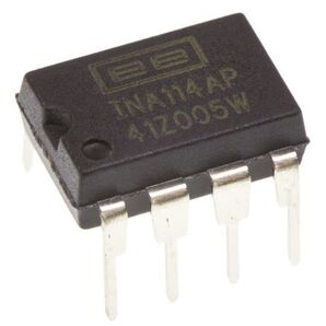 【送料無料・消費税なし】新品未使用 工業用高精度計測アンプ INA114AP Texas Instruments 1MHz 110dB CMRR 8-Pin PDIP