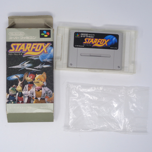 スターフォックス 箱付き カセット難ありジャンク品/SFC/スーパーファミコン/STAR FOX[Free Shipping] 