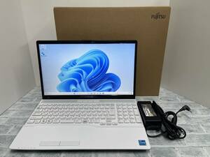 【超美品】富士通 LIFEBOOK AH45/H1［Intel Core i3-1115G4/メモリ8GB/SSD512GB/DVD/Win11/15.6型］2023年1月発表モデル 送料無料■N6J645