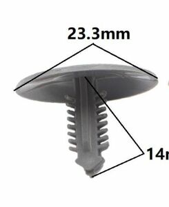 [9個リベット]天井クリップk5wインナー釘ピン車トリム止め具ファスナー内装ドア留め具プラスチック敷居クギ裏バンパー内張りボタン床止め具