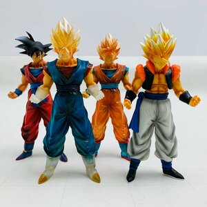 中古品 ドラゴンボールZ 超彩色 ハイスペックカラーリングフィギュア 孫悟空 ゴジータ ベジット 4種セット