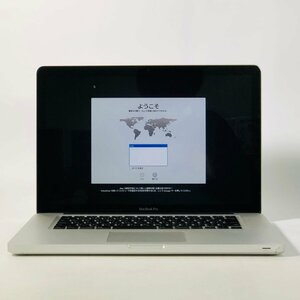 ジャンク MacBook Pro 15インチ (Late 2011) Core i7 2.2GHz/4GB/500GB MD318J/A