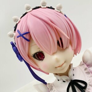 中古品 一番くじ Re:ゼロから始める異世界生活 喜びなさい、両手に花ってヤツよ A賞 ラム アートスケールフィギュア