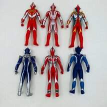 中古品 ウルトラヒーローシリーズ ソフビ ウルトラマンメビウス ウルトラマンヒカリ ハンターナイトツルギ 6種セット_画像3