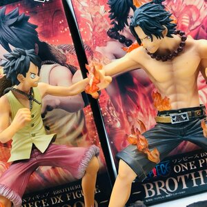 難あり中古品 DXフィギュア BROTHERHOOD ワンピース ポートガス・D・エース モンキー・D・ルフィ フィギュア 2種セット