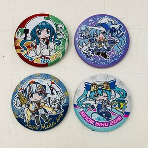 中古品 初音ミク CAN BADGE COLLECTION SNOW MIKU 4種セット