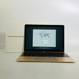 動作確認済み MacBook 12インチ (Mid 2017) Core m3 1.2GHz/8GB/SSD 256GB ゴールド MNYK2J/A