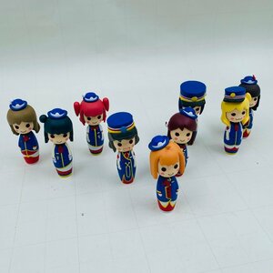 難あり中古品 ラブライブサンシャイン こけしフィギュア HAPPY PARTY TRAIN ver. 全9種セット