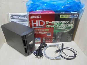 USB 外付けハードディスク　HD-W1.0TIU2/R1　ミラーリング/スパニング/通常モード対応／Win98/Me/2000/XP