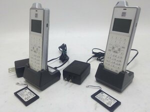 中古 ビジネスホン用 デジタルコードレス電話機 saxa(サクサ)PLATIAⅡ【PS800】充電器付き ※傷.汚れあり(現状品)2台セット