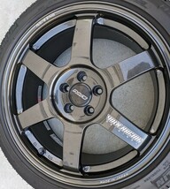 ■RAYS VOLK RACING TE37 SAGA MM 7.5J SET44 5H PCD100 中古4本セット 86 BRZ レガシー カローラスポーツ プリウス_画像5