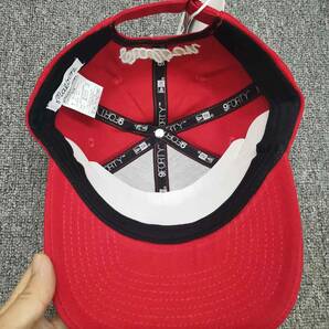 マルボンゴルフ 色：レッド 赤色 男性と女性のための調節可能なバイザー付きの野球帽 装飾的な帽子 ユニセックスの画像4
