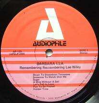 ◆ BARBARA LEA / Remembering Remembering Lee Wiley ◆ Audiophile AP-125 ◆_画像3