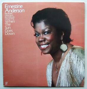 ◆ ERNESTINE ANDERSON / When The Sun Goes Down ◆ Concord Jazz CJ-263 ◆