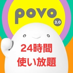 【匿名】povo2.0プロモコード 24時間使い放題×1枚　使用期限2/29迄