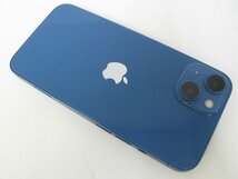 au iPhone13 128GB ブルー バッテリー80%以上 SIMフリー SIMロック解除済【R5629】_画像2