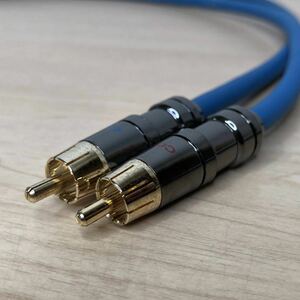  Belden BELDEN 8412-BLUE blue RCA cable plug attaching 1.5ft(46cm) red blue pair 