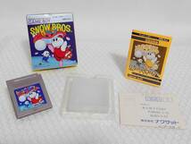 動作品+廃盤品　naxat soft　GB　SNOW BROS. Jr.　ナグザット　ゲームボーイ　スノーブラザーズJr._画像1