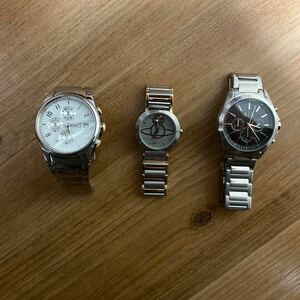 Vivienne Westwood ビビアン D&G ドルチェアンドガッパーナ アルマーニエクスチェンジクオーツ 腕時計 ジャンク品 3点セット