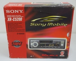 358▽SONY/ソニー FM/MW/SW カセット カーステレオ XR-C5200 未使用